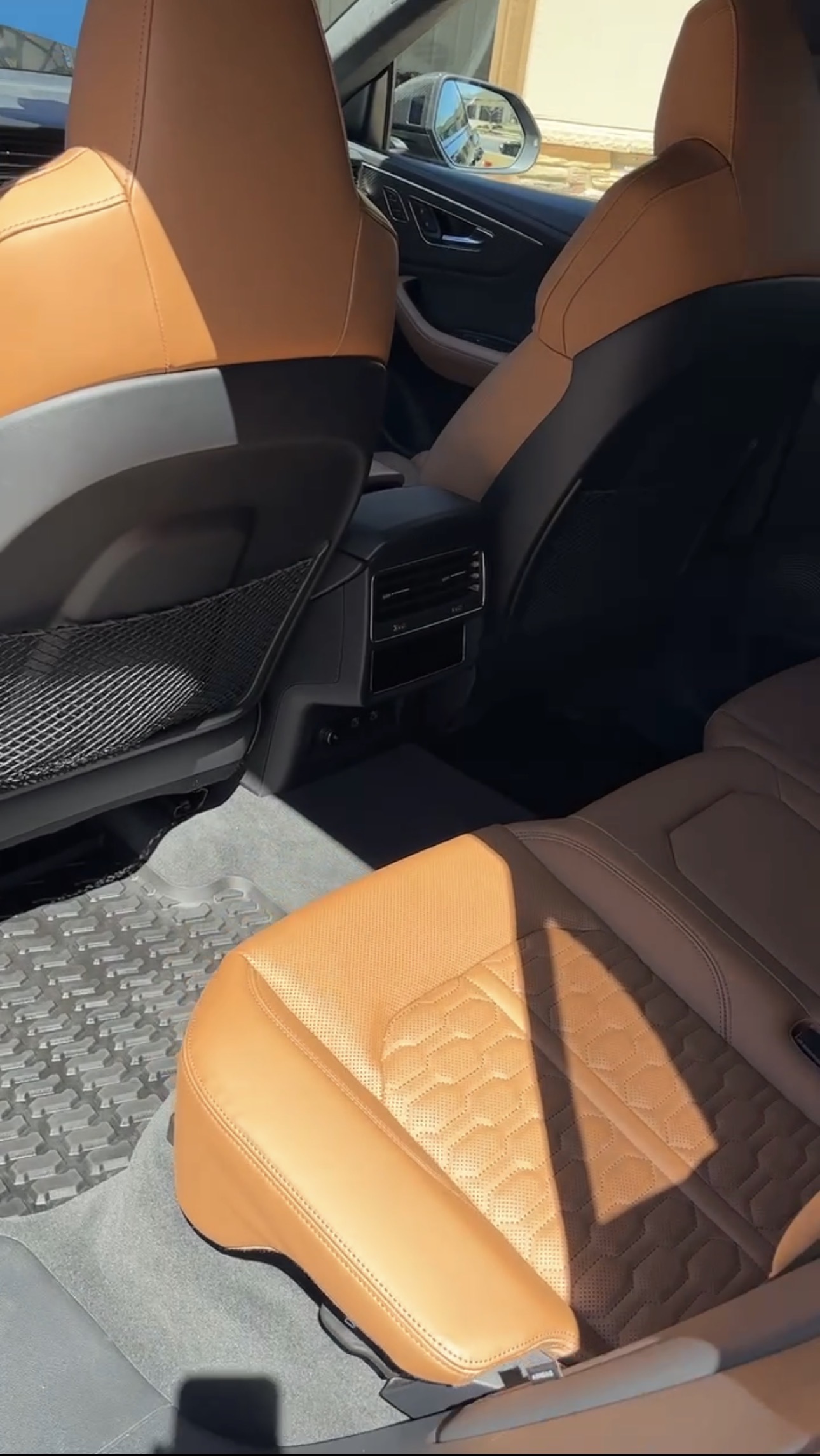 Audi RSQ8 rear interior detail